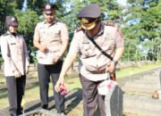 Jelang HUT Bhayangkara ke 77, Polres Bogor Lakukan Ziarah dan Tabur Bunga