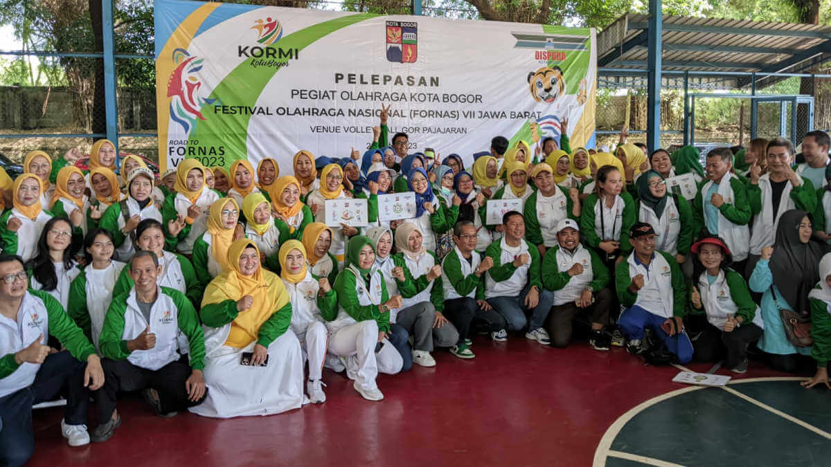 254 Pegiat Olahraga Kormi Kota Bogor Perkuat Kontingen Jabar di Ajang Fornas VII
