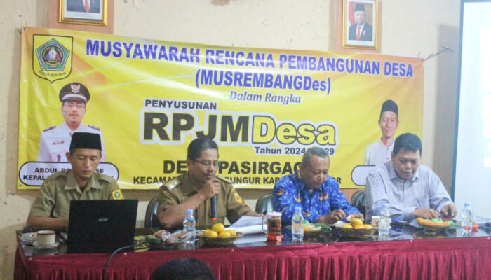 Musrenbangdes Pasirgaok Susun RPJM Desa 2024-2029