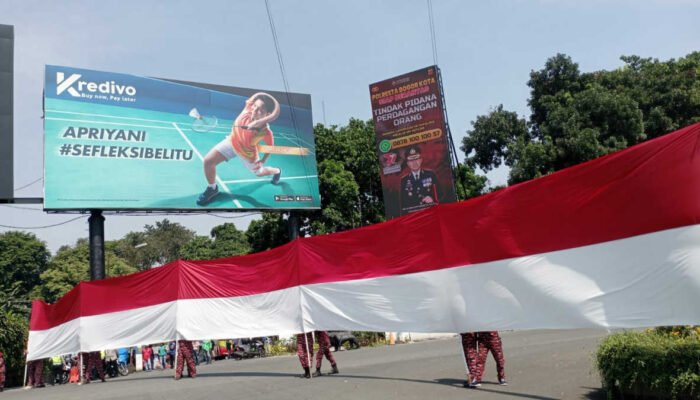 Mengenang Detik-detik Proklamasi Bendera 17 Meter Dibentangkan di Baranangsiang