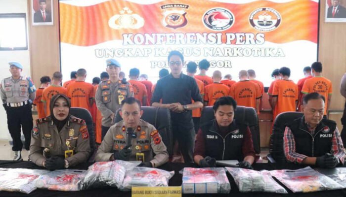 Dalam 2 Minggu Polres Bogor Ungkap 14 Kasus Narkoba