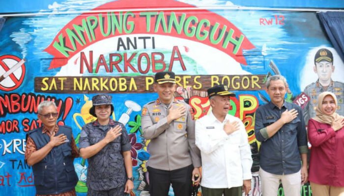 Polres Bogor Launching Kampung Tangguh Bebas Narkoba di Nanggewer