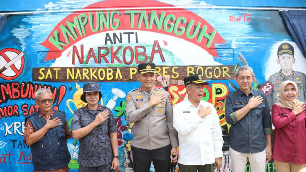 Polres Bogor Launching Kampung Tangguh Bebas Narkoba di Nanggewer 1