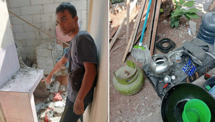 Tabung Gas Elpiji Meledak, Rumah Kontrakan di Kp Padurenan Cibinong Rusak Parah