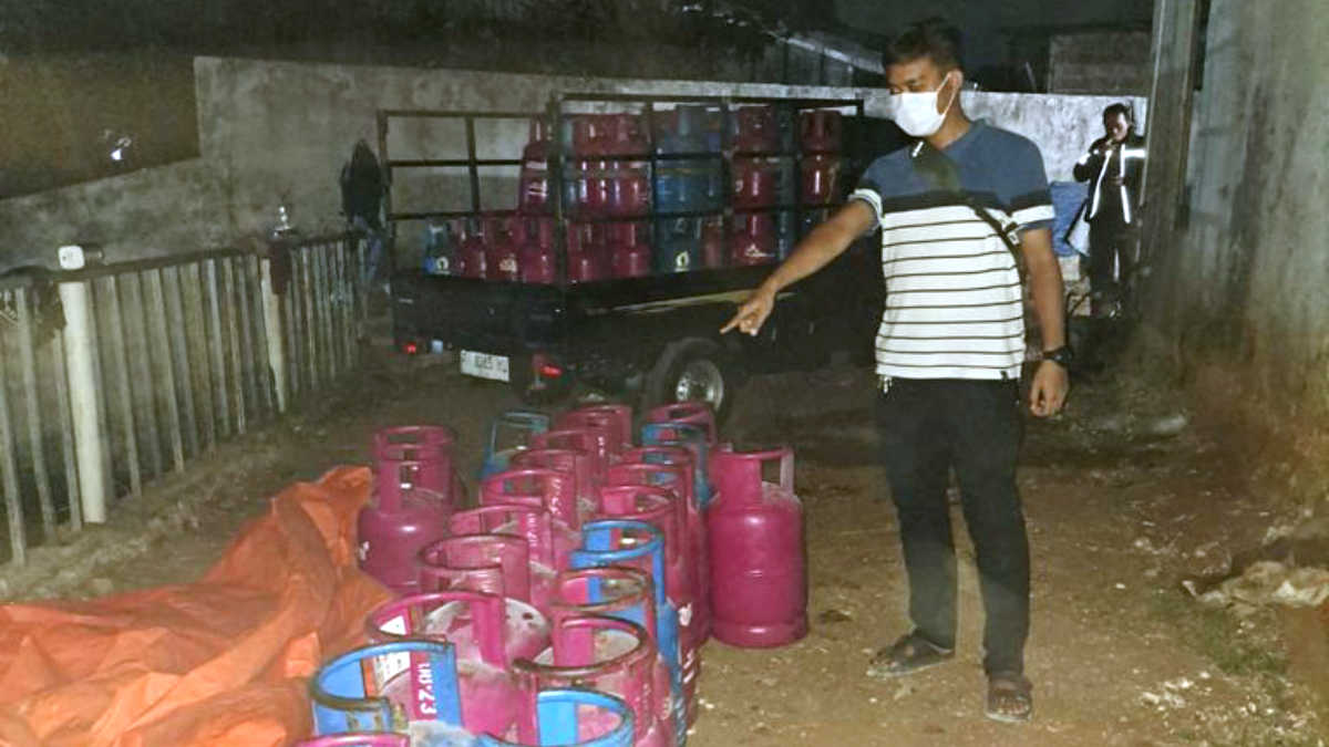 Polsek Klapanunggal Amankan 3 Pelaku Pengoplos Tabung Gas