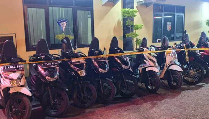 Polsek Gunung Putri Temukan Kendaraan Bermotor Diduga Curian