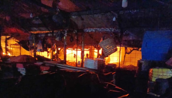 Pasar Leuwiliang Kabupaten Bogor Terbakar