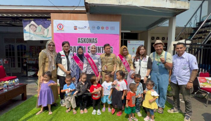 Bantu Atasi Stunting, Askonas Kota Bogor Berikan Makanan Bergizi di Tegal Lega