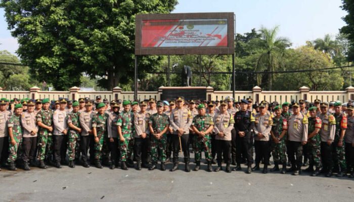 TNI dan Polri di Bogor Gelar Apel Gabungan Pengamanan Pemilu 3