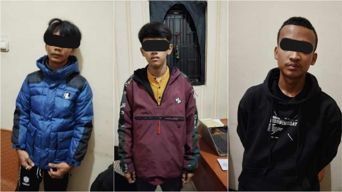 Polisi Gercep, 3 pelaku Pembacokan di Pasar Ciampea Berhasil Tertangkap