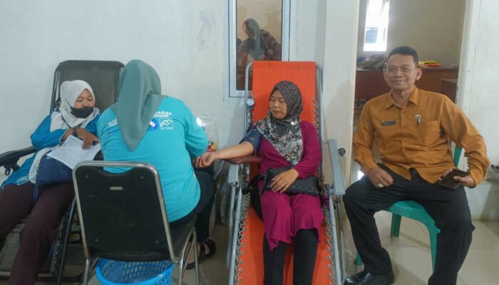 Desa Rancabungur Gandeng PMI Kabupaten Bogor Adakan Donor Darah