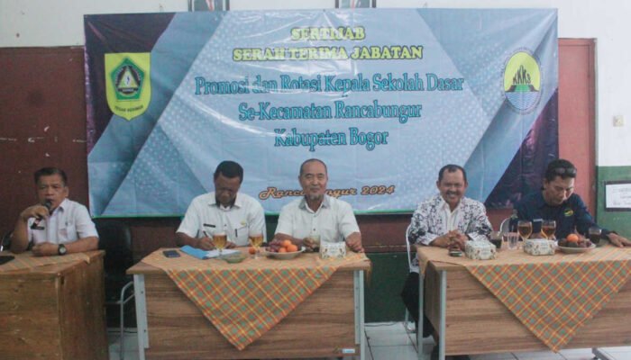 Sertijab Kepala SD Promosi dan Rotasi di Kecamatan Rancabungur