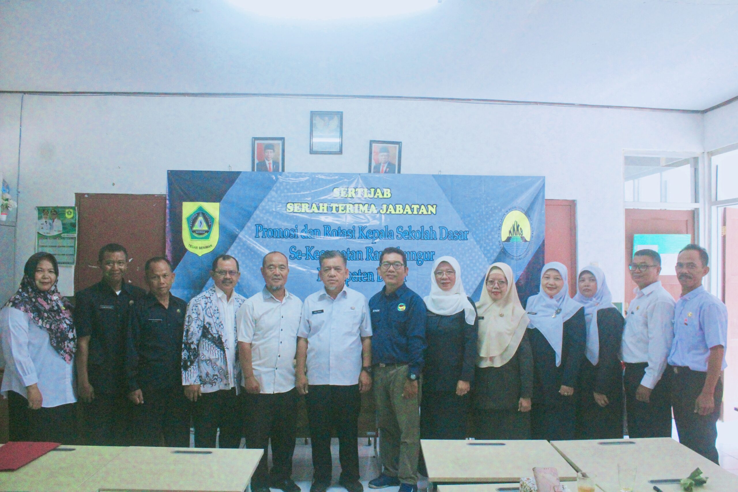 Sertijab Kepala SD Promosi dan Rotasi di Kecamatan Rancabungur