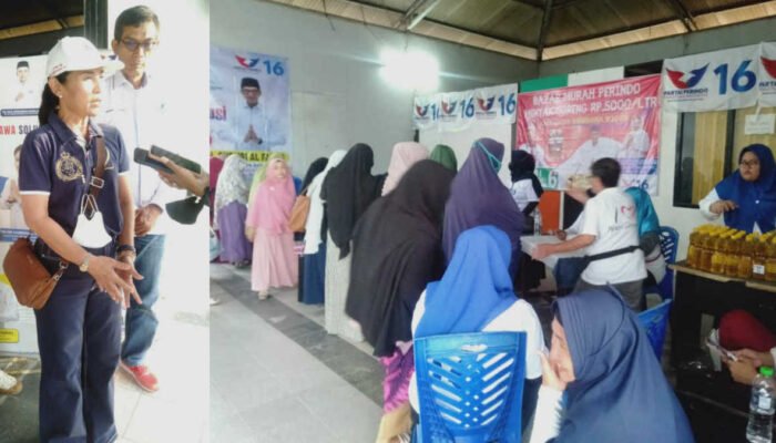 Caleg Perindo Gelar Bazar Murah di Cikarang Barat