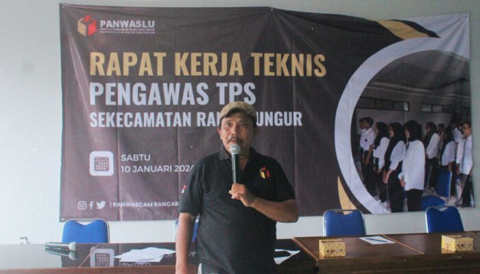 Gelar Bimtek PTPS, Ini Pesan Panwascam Rancabungur