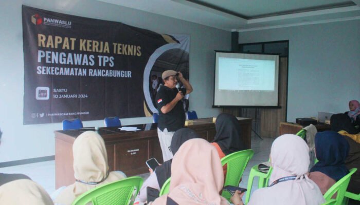 Gelar Bimtek PTPS, Ini Pesan Panwascam Rancabungur