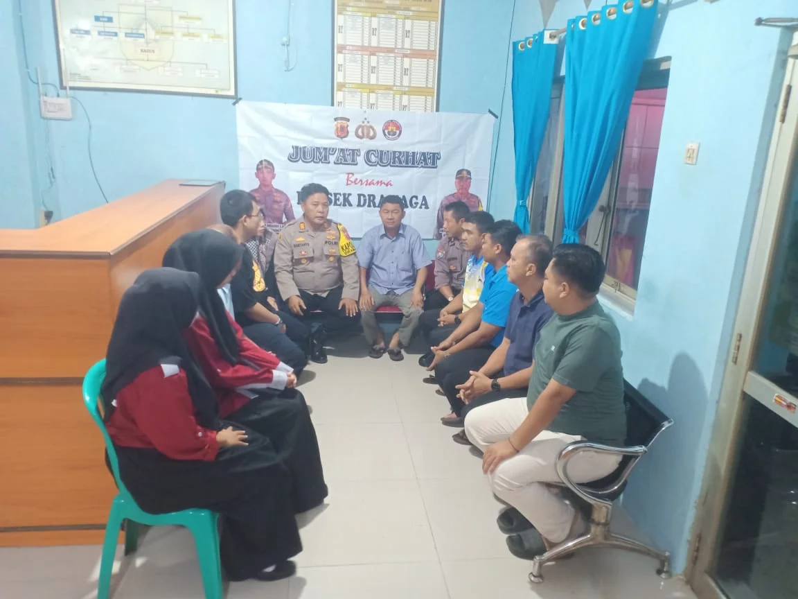 Jumat Curhat, Kapolsek Dramaga Tampung 2 Keluhan Warga