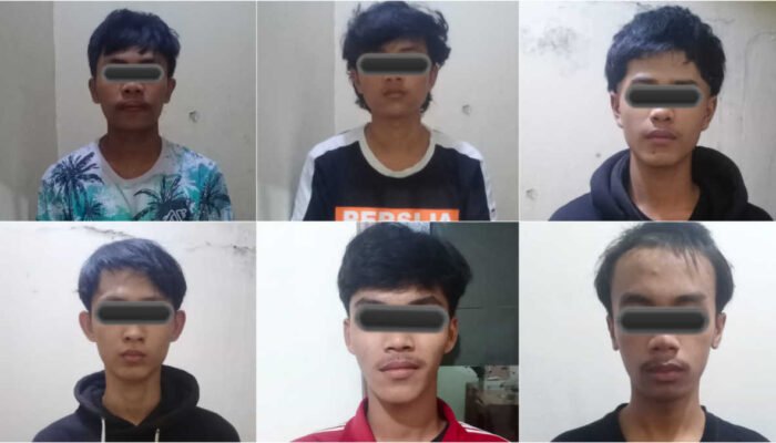 Gerak Cepat, Polsek Rancabungur Tangkap 6 Pelaku Tawuran Antar Gangster