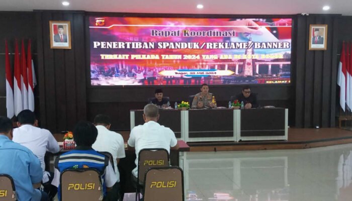 Polresta, KPU, dan Bawaslu Kota Bogor Gelar Rakor: Tertibkan APK Pilkada
