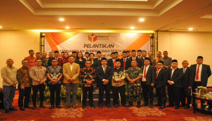 Bawaslu Lantik 18 Anggota Panwaslu Kecamatan se-Kota Bogor