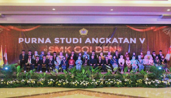 Purna Studi Angkatan ke-5 SMK Golden, Siswa Berprestasi Dapat Penghargaan