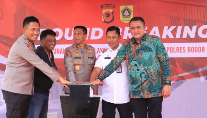 Kapolda Jabar Lakukan Ground Breaking Gedung Pelayanan Publik dan Rusun Polres Bogor