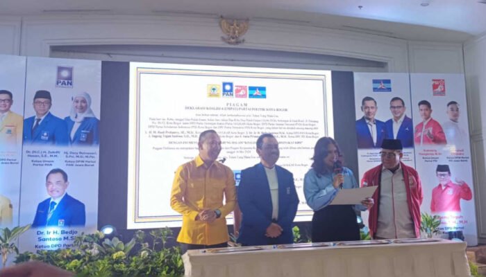 4 Parpol Pengusung Prabowo-Gibran, Deklarasikan Koalisi Bogor Maju Untuk Pilwalkot