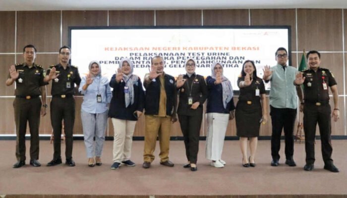 BNK Bekasi Giat Tes Urine di Kejari Kabupaten Bekasi