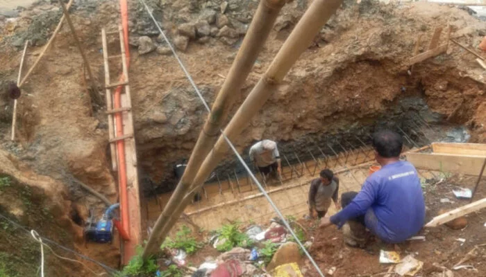 Desa Wargajaya Cigudeg Bangun Jembatan Setengah Miliar