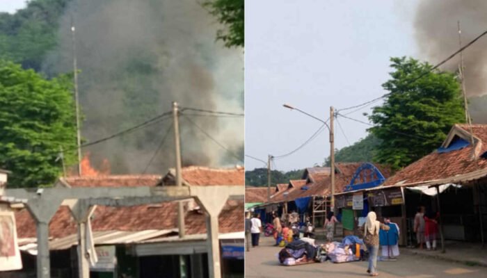 Pasar Ciampea Endah Bogor Terbakar