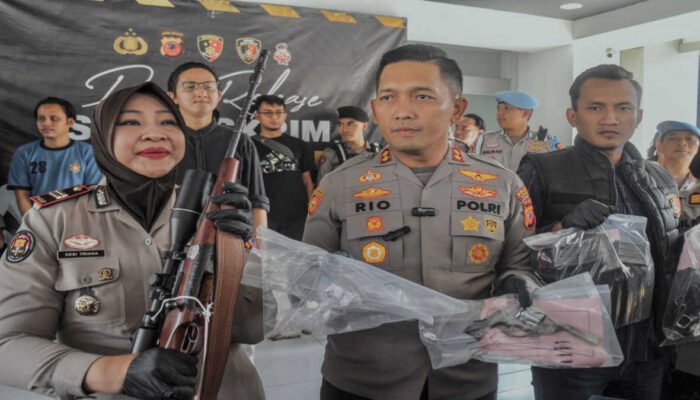 Polres Bogor Tangkap Pelaku Kepemilikan Senjata Api Tanpa Izin