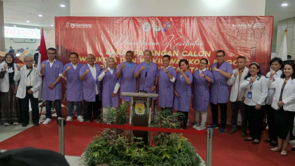 5 Bapaslon Wali Kota dan Wakil Wali Kota Bogor Jalani Pemeriksaan Kesehatan