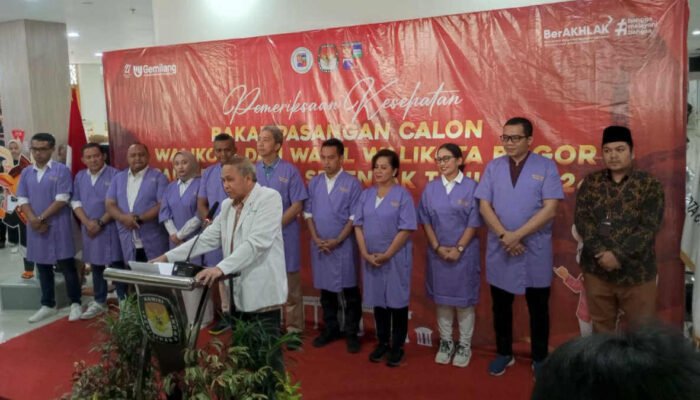 5 Bapaslon Wali Kota dan Wakil Wali Kota Bogor Jalani Pemeriksaan Kesehatan