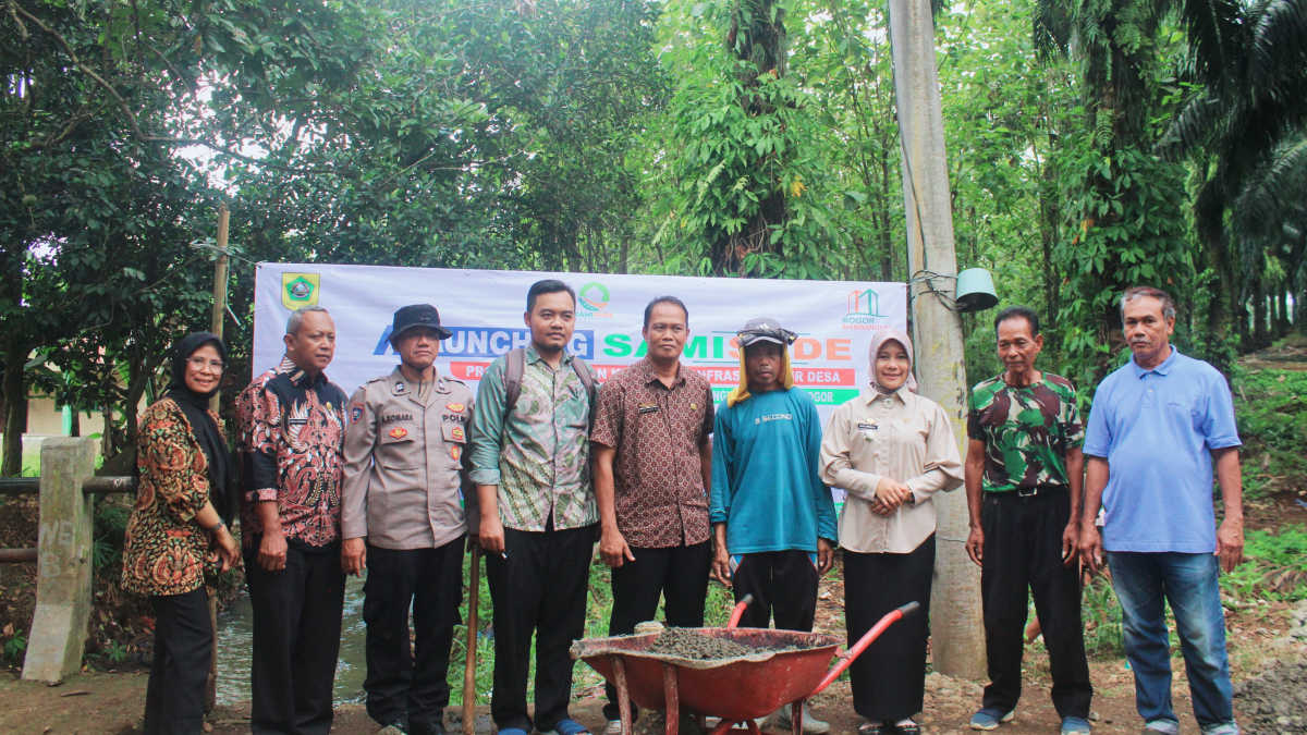 Pemdes Cimulang Launching Bankeu Infrastruktur Desa 2024, Sasar 3 Titik Pembangunan