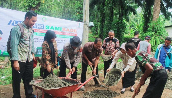 Pemdes Cimulang Launching Bankeu Infrastruktur Desa 2024, Sasar 3 Titik Pembangunan