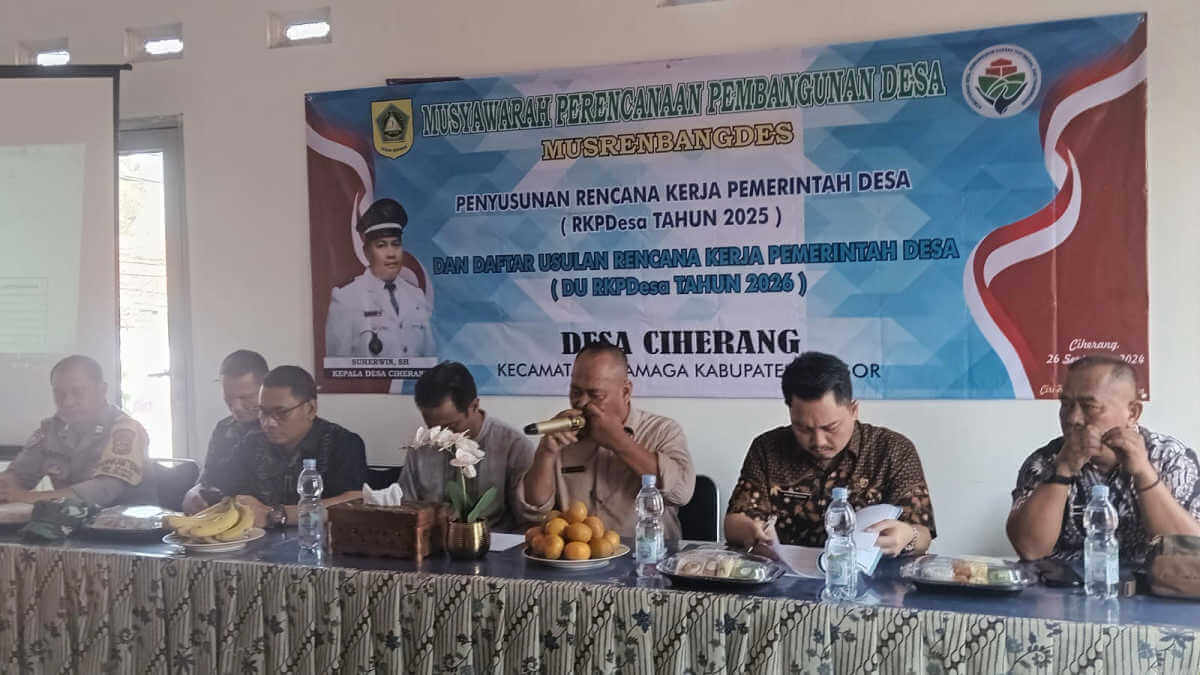 Musrenbang Desa Ciherang Bahas Rencana Kerja Desa Tahun 2025 Musrenbang Desa Ciherang.