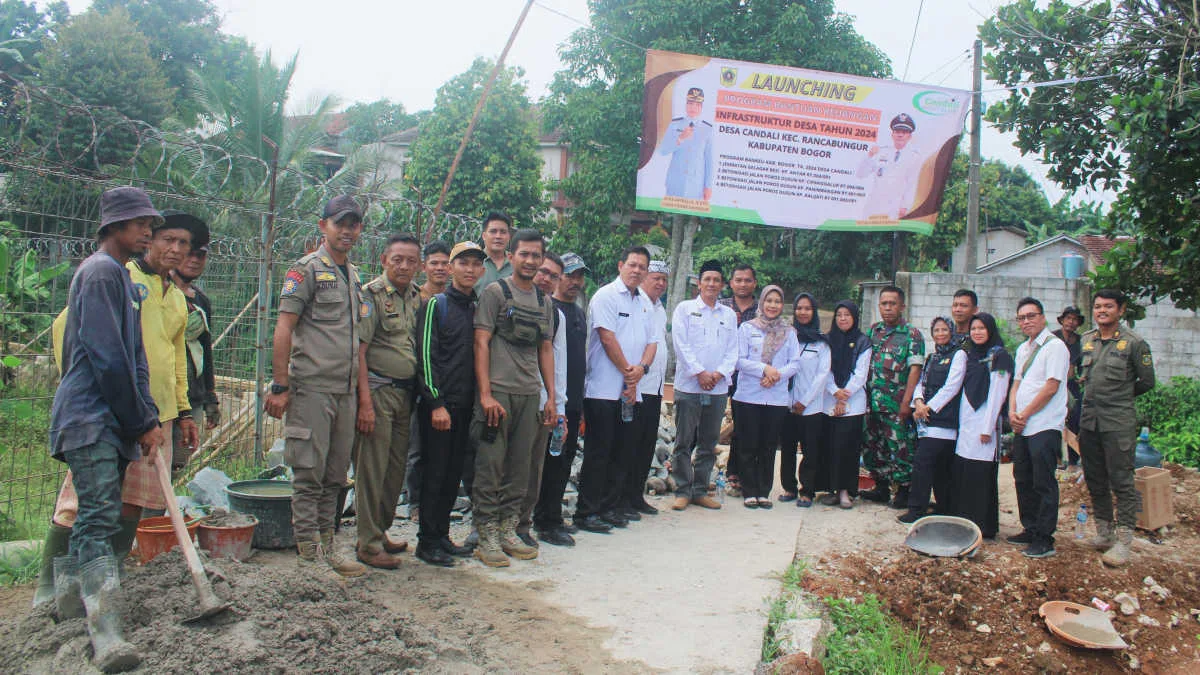 Launching Bankeu 2024, Desa Candali Bangun Jembatan dan Betonisasi Jalan Desa Candali