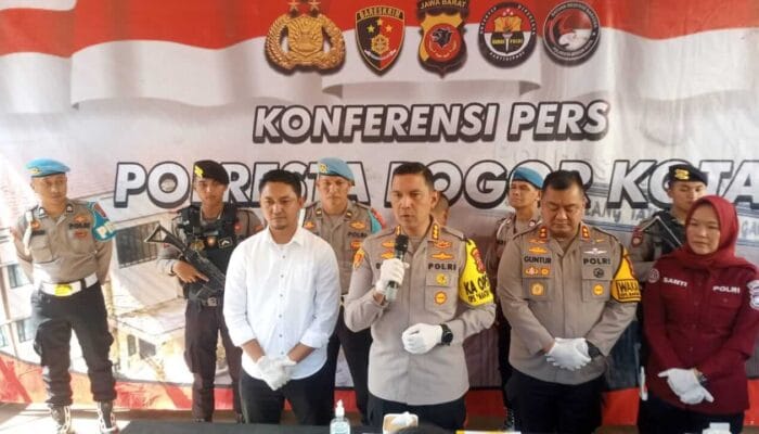 Polresta Bogor Kota Tangkap Preman Bersenjata di Pasar Merdeka