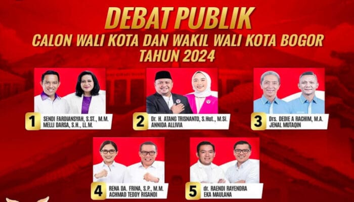 KPU Kota Bogor Gelar Debat 5 Paslon Wali Kota dan Wakil Wali Kota di Jakarta