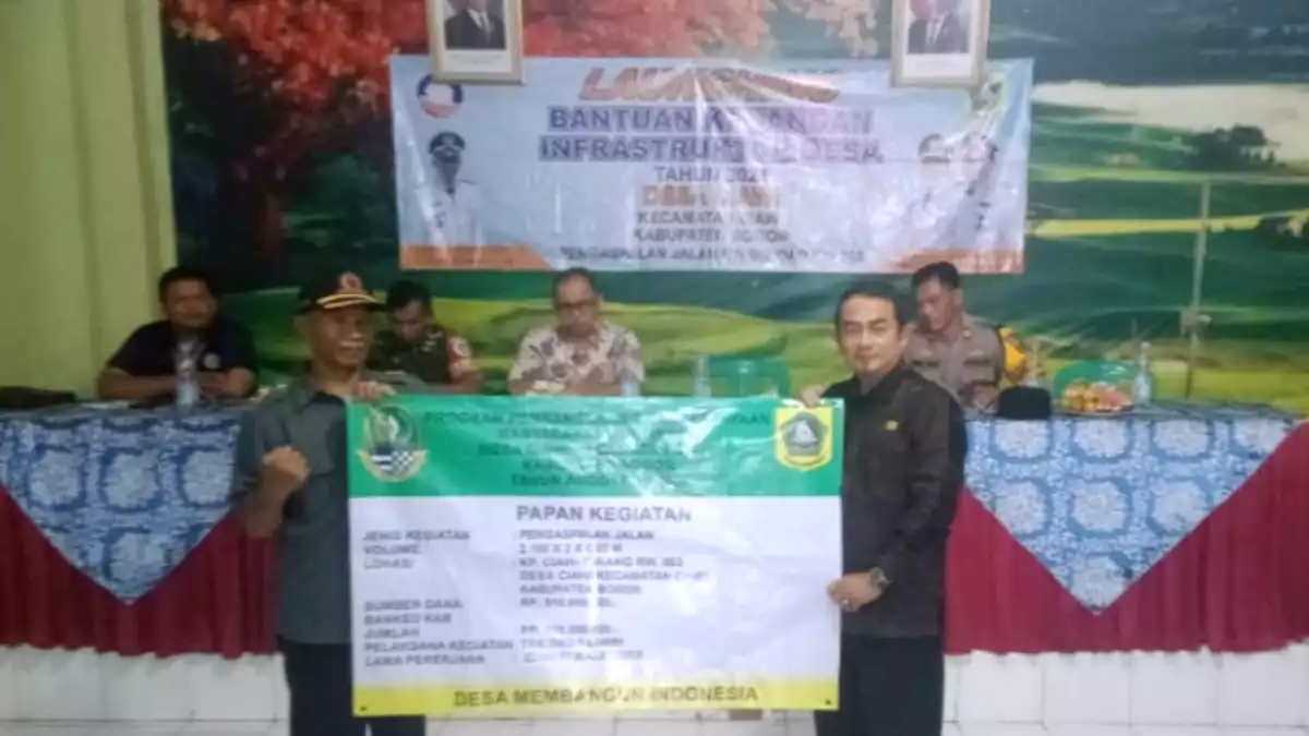 Bantuan Keuangan Infrastruktur Desa Ciawi Kurang dari 1 Miliar