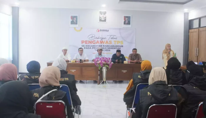 Tingkatkan Kemampuan Pengawasan, Panwascam Rancabungur Gelar Bimtek PTPS