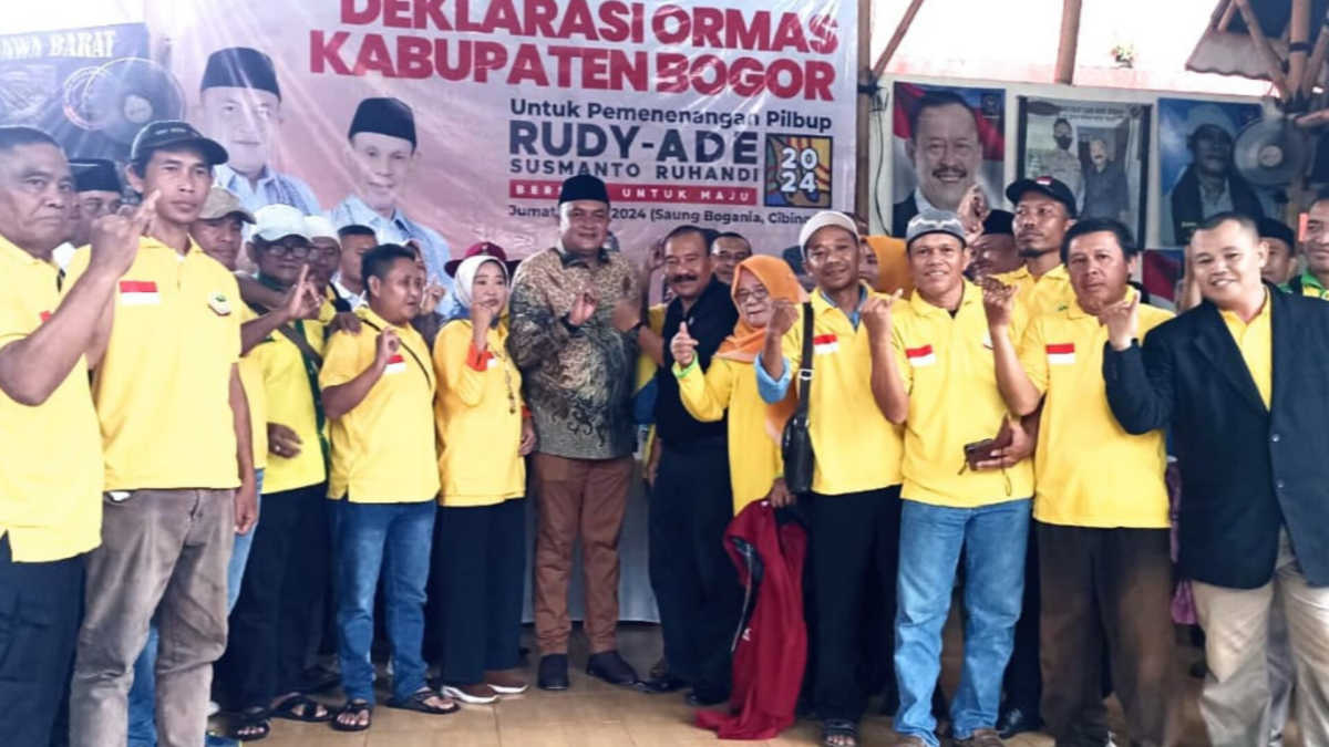 Gerakan Bakti Cendana dan Sejumlah Ormas di Kabupaten Bogor Dukung Rudy-Ade
