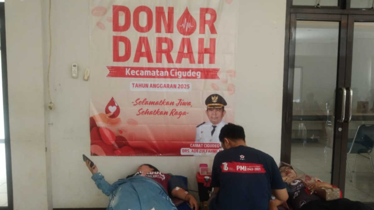 Gandeng PMI, Kecamatan Cigudeg Gelar Aksi Donor Darah PMI