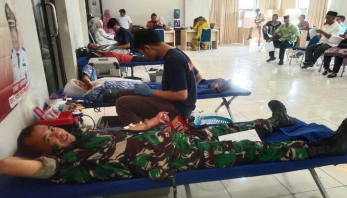 Gandeng PMI, Kecamatan Cigudeg Gelar Aksi Donor Darah PMI.