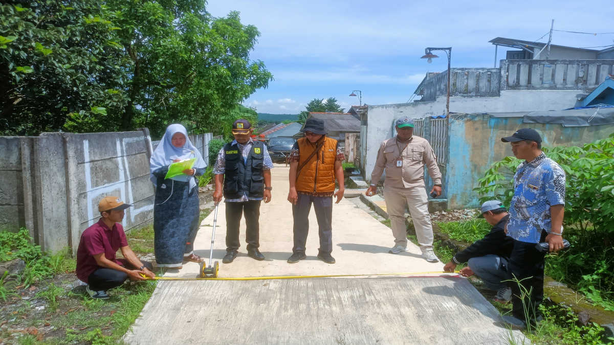 Seksi Ekbang Kecamatan Rancabungur Lakukan Monev Hasil Pengerjaan Bankeu 2024 Ekbang Kecamatan Rancabungur