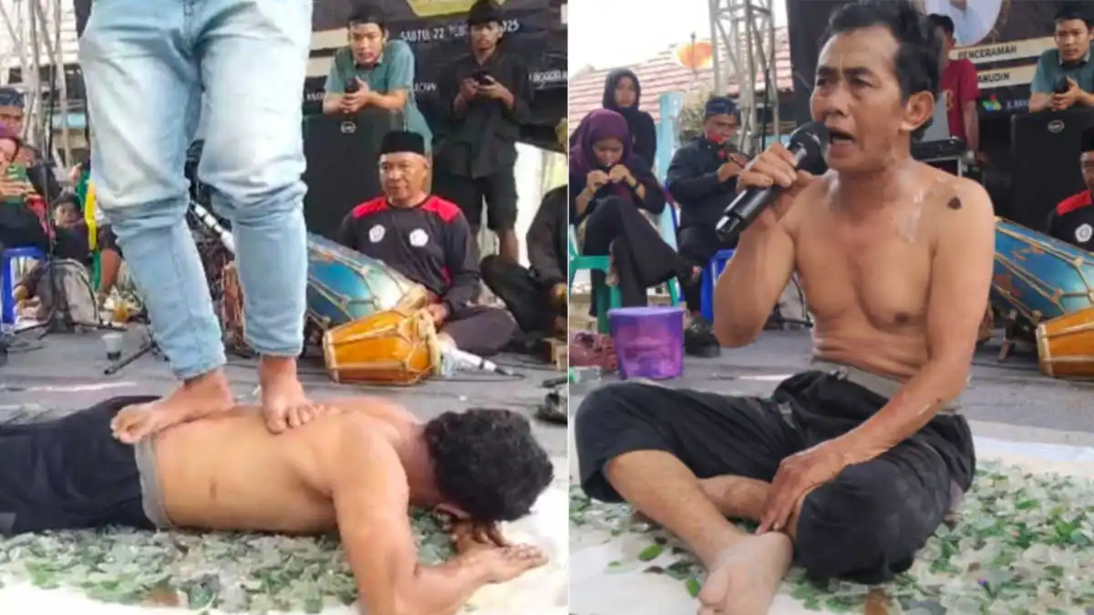 Atraksi Debus Hingga Kiai Geledeg Sambut Ramadan di Desa Wargajaya Cigudeg
