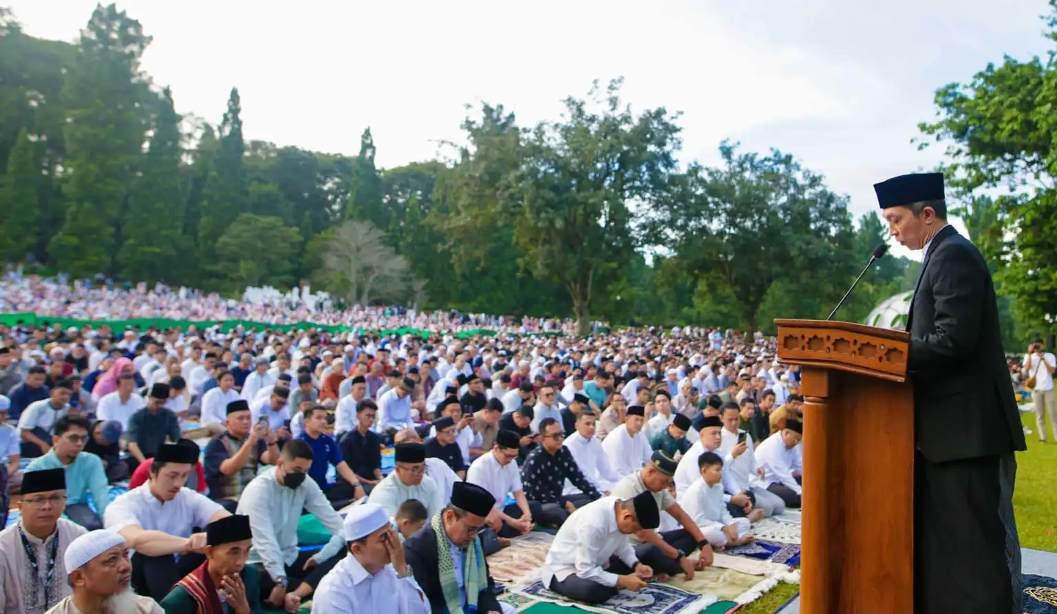 Dedie Ajak Warga Kota Bogor, Momentum Idulfitri Jaga Kerukunan