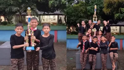 SDN Tajur 3 Borong 2 Trofi Dalam Ajang Cakra Scout Competition