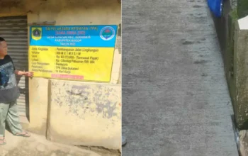 Manfaatkan Dana Desa, Pemdes Sukatani Bangun Jalan Lingkungan