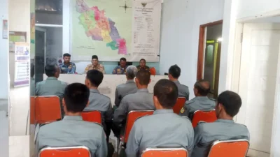 Satpol PP Kabupaten Bogor Lakukan Monev dan Pembinaan Linmas Desa Rancabungur